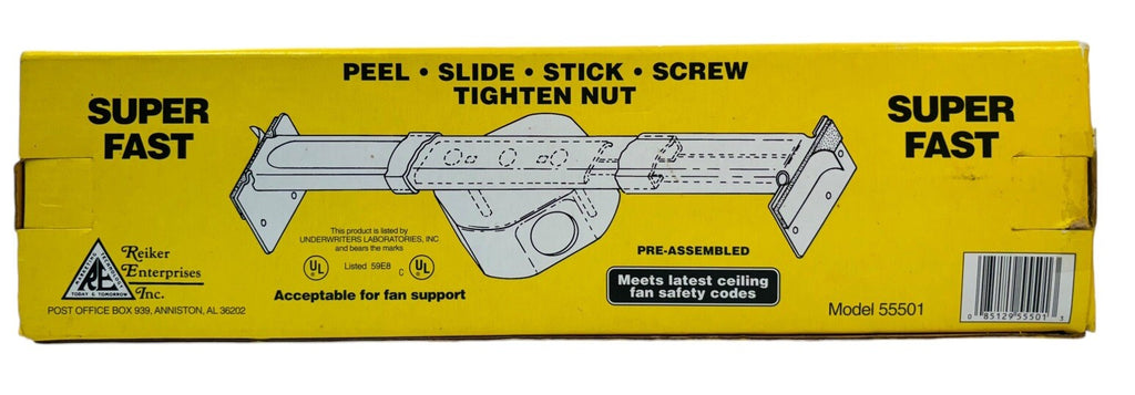 Legrand-Pass & Seymour 55501 Reiker New Construction Slide Fan Support ~ NEW
