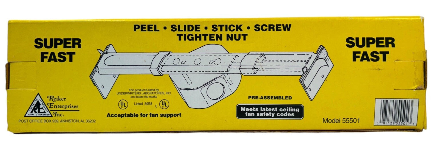 Legrand-Pass & Seymour 55501 Reiker New Construction Slide Fan Support ~ NEW