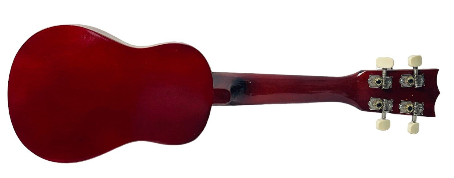 UKULELE with LANIKIA CO-UT DIGITAL TUNER & ACCESSIORIES - OAK & RED WOOD.