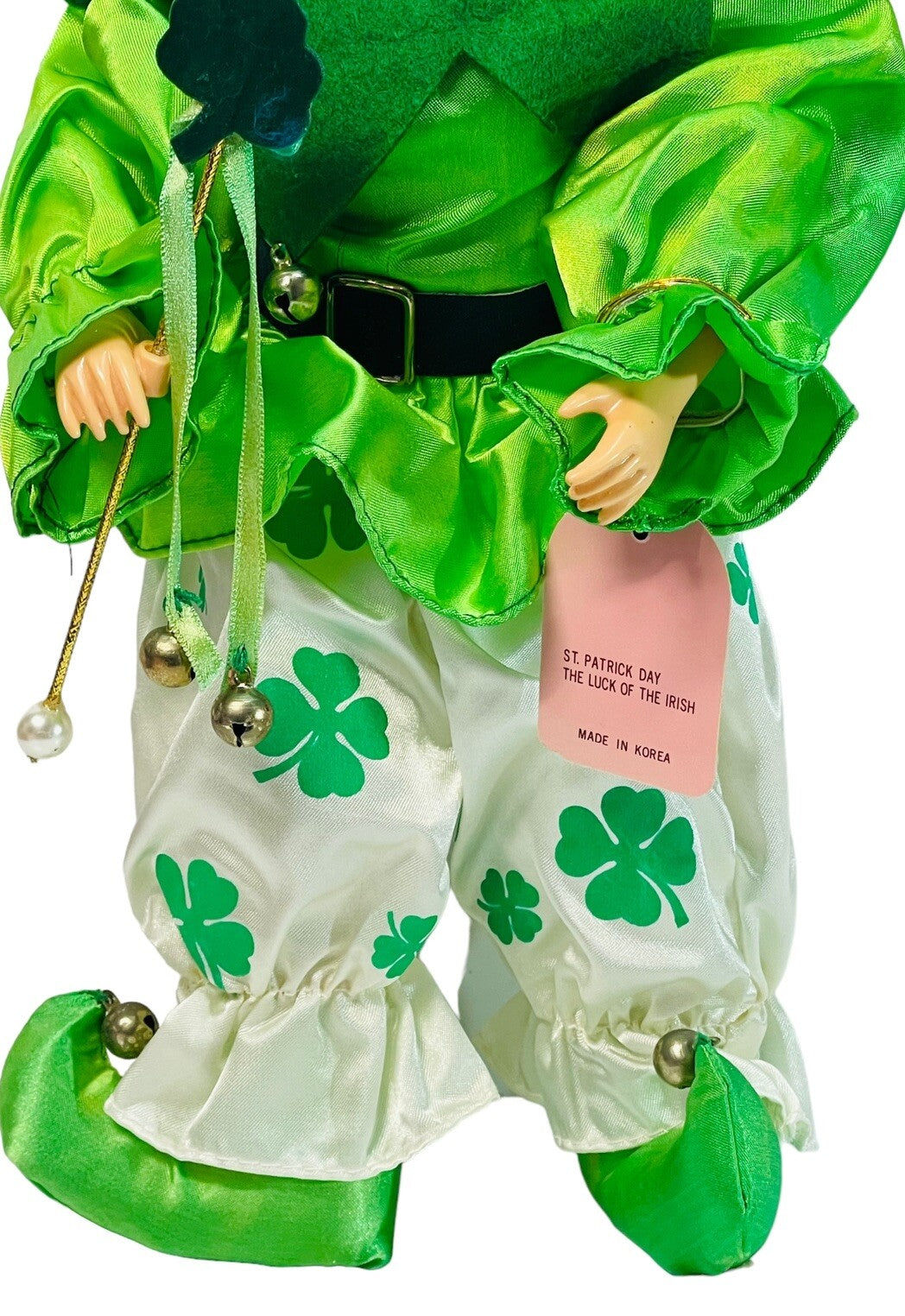 St Paddy Day Porcelain Clown Doll - Calendar Clown March 1986 In Box Brinns