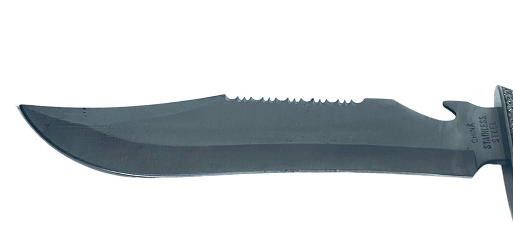 Ornate Deer Cutlery Buck Bouy Knife, with Belt Sheath Holder.