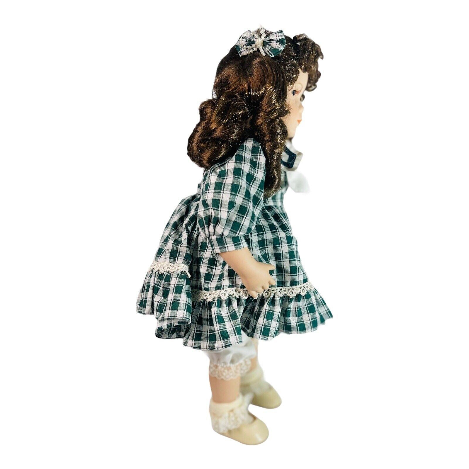 The Wimbledon Collection Porcelain 17'' Doll "KIMBERLY" w/Basket #A-3063