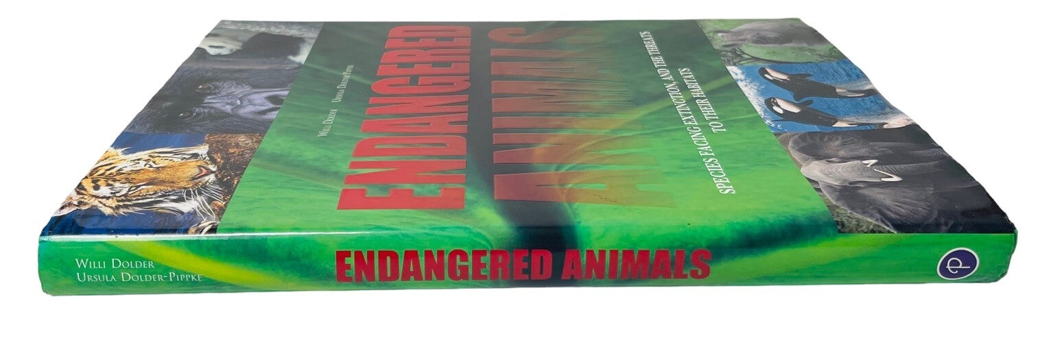 Endangered Animals, Threats to Their Habitats, COLOR PHOTOS~HARDCOVER BOOK~MINT