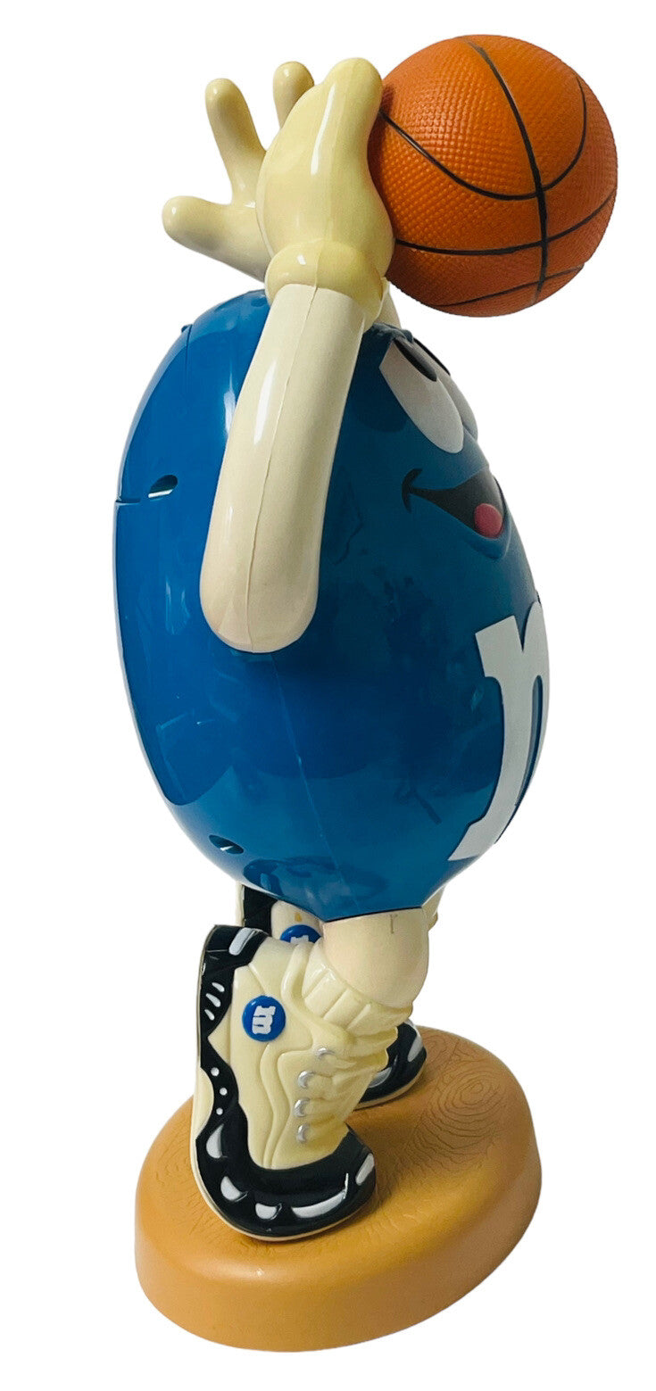 M&M'S Collectible Blue Basketball Player Candy Dispenser ~ Official, VINTAGE