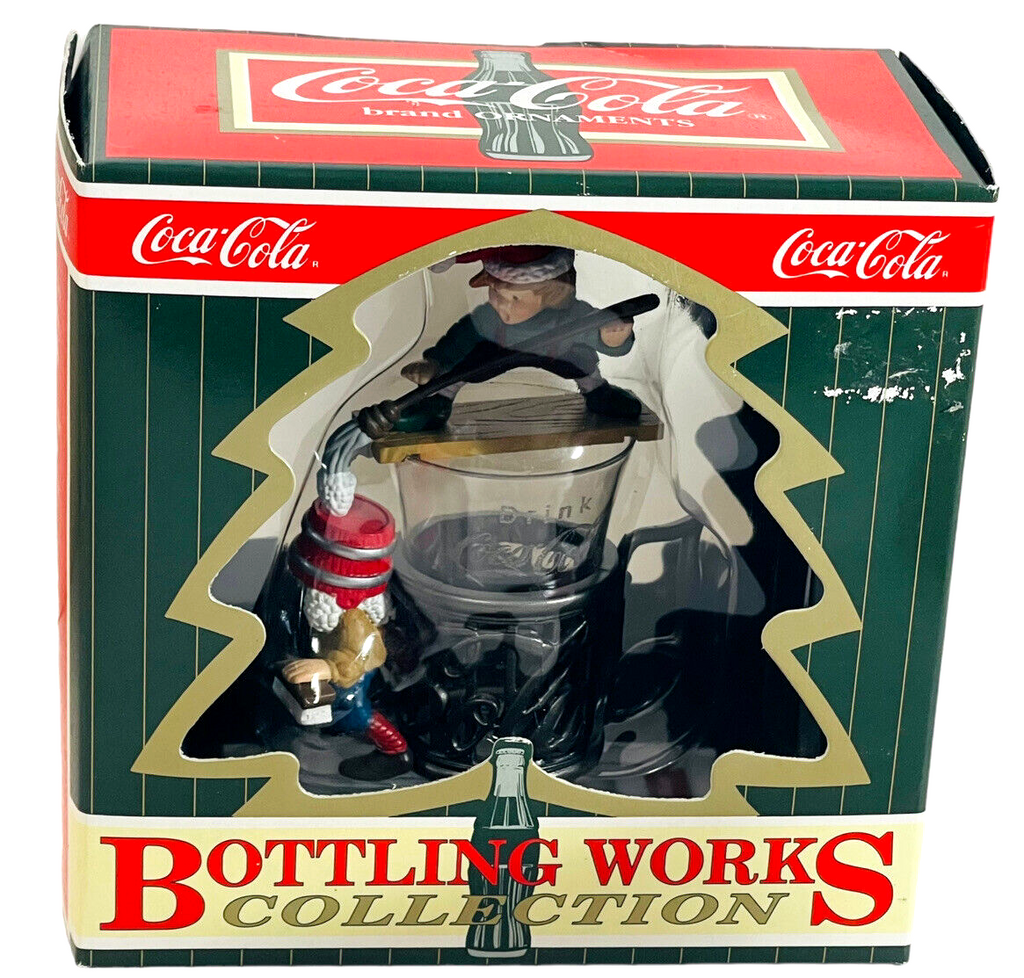 COLA-Coca Cola BOTTLING WORKS ELVES WORK TO DELIVER NORTHPOLE Ornament