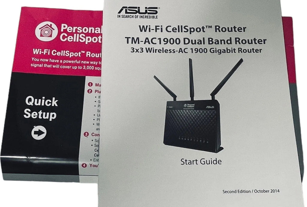 CellSpot Wi-Fi Router 4 Port Dual Band Gigabit Wireless ~ ASUS TM-AC1900 MINT.