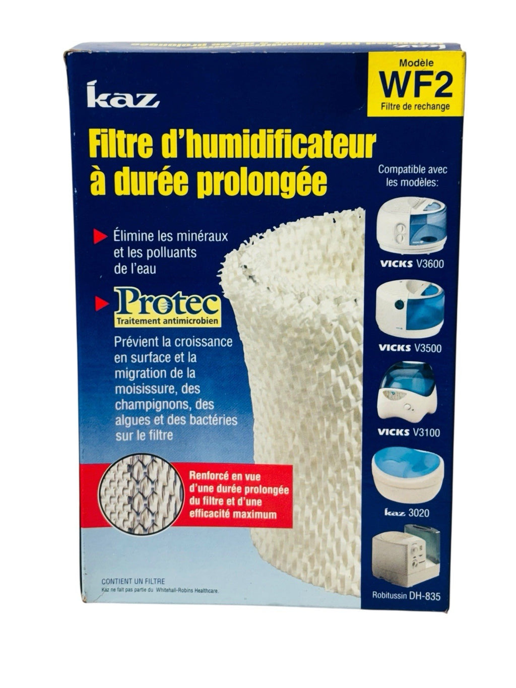 Protec (WF2) Humidifier Filter - Vicks, Sunbeam, Honeywell, Enviracare & ReliOn