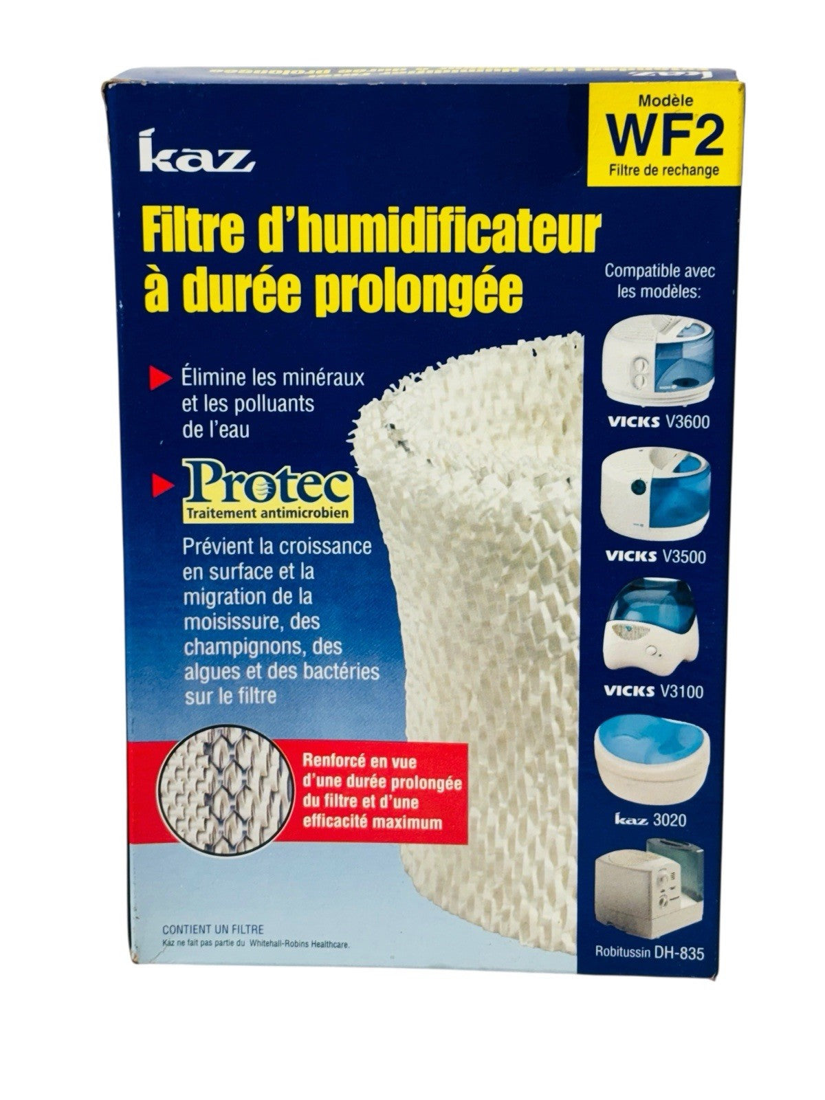 Protec (WF2) Humidifier Filter - Vicks, Sunbeam, Honeywell, Enviracare & ReliOn