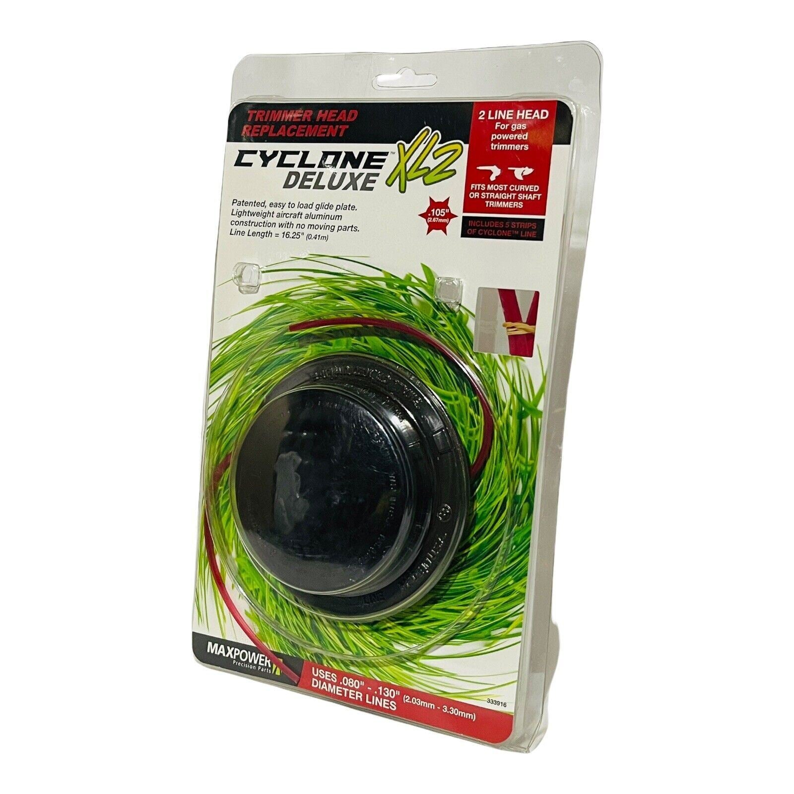 Trimmer Head Cord 333916 Cyclone XL2 For Gas Powered Trimmers 6B - MAXPOWER/NEW