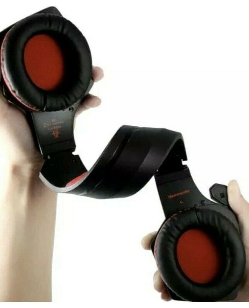 PRO GAMING HEADPHONES RGB 3.5mm 4Pin-V-1, w/Backlight HUNTERSPIDER - RED