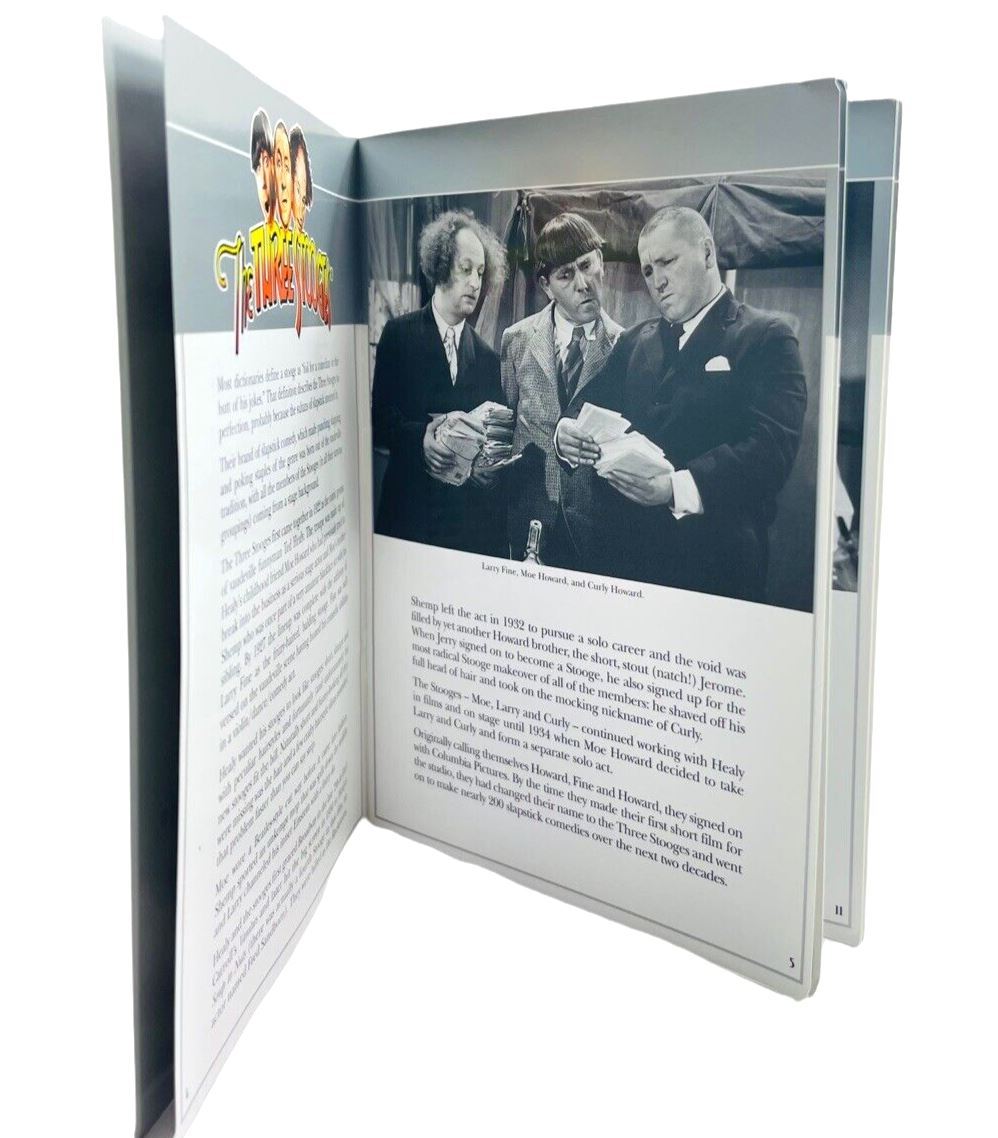 THE THREE STOOGES 75th ANNIVERSARY COLLECTOR'S EDITION 3DVDs+BIO BOOK+PHOTOS