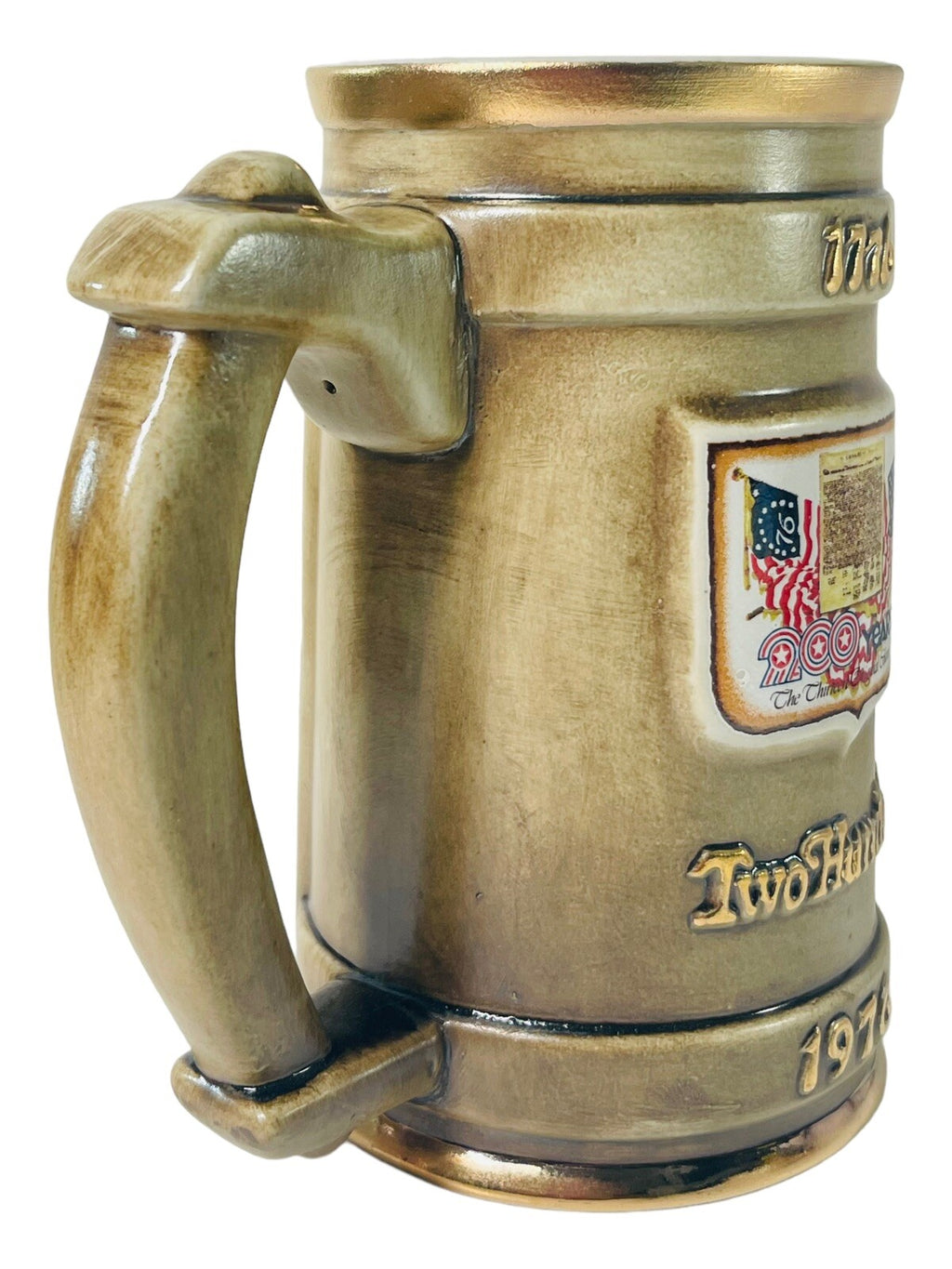 Connecticut Colony Ceramic Stein Mug, 1976 USA 200 Years Celebration