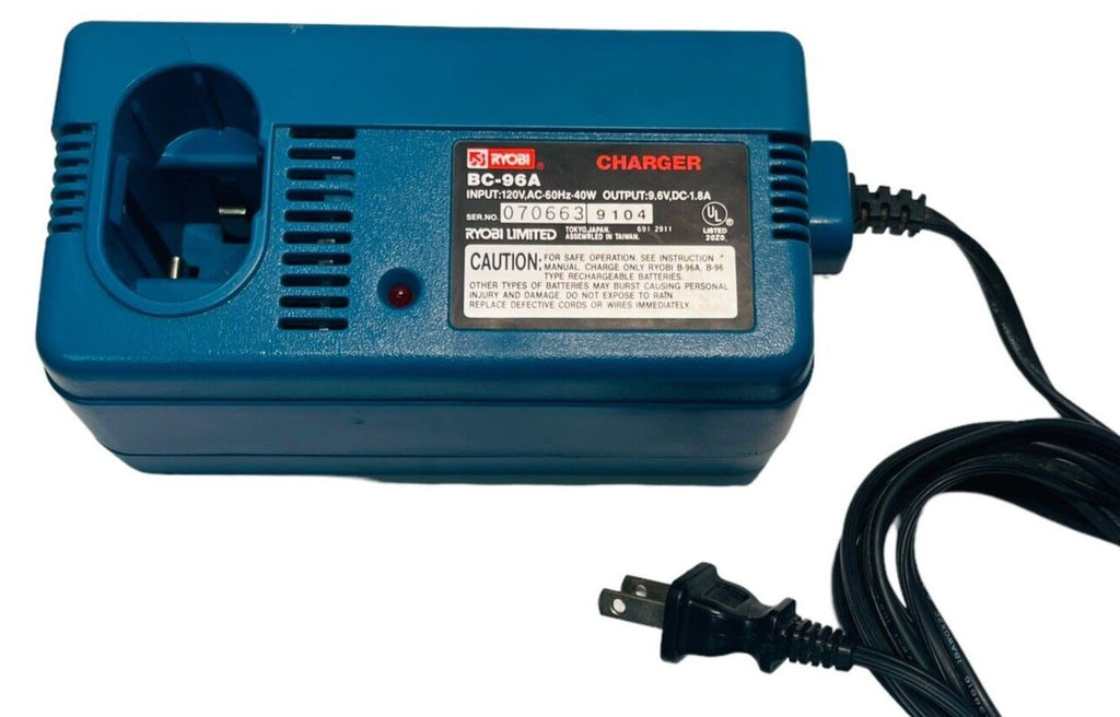 RYOBI CHARGER BC-96A - MADE IN JAPAN - WORKS GREAT - EXCELLENT CONDITION