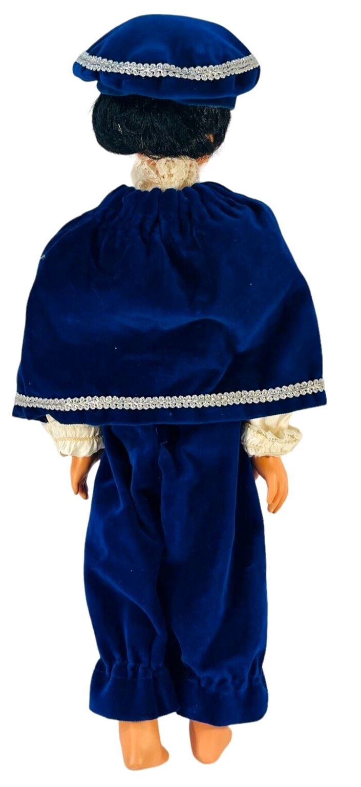 VINTAGE BOY BLUE STYLE DOLL - 19” TALL X 6'' WIDE - WEIGH 1.8 LBS. SCHILDKROT