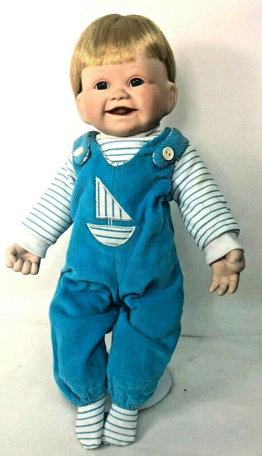EDWIN KNOWLES 1991 PORCELAIN DOLL CHRISTOPHER’S FRIST SMILE~AUTHENTICITY #2533TB