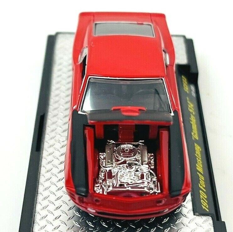 Diecast Cars - 1970 MUSTANG GAMBLER 514 & BOSS 429 w/Display Stands- M2 Machine