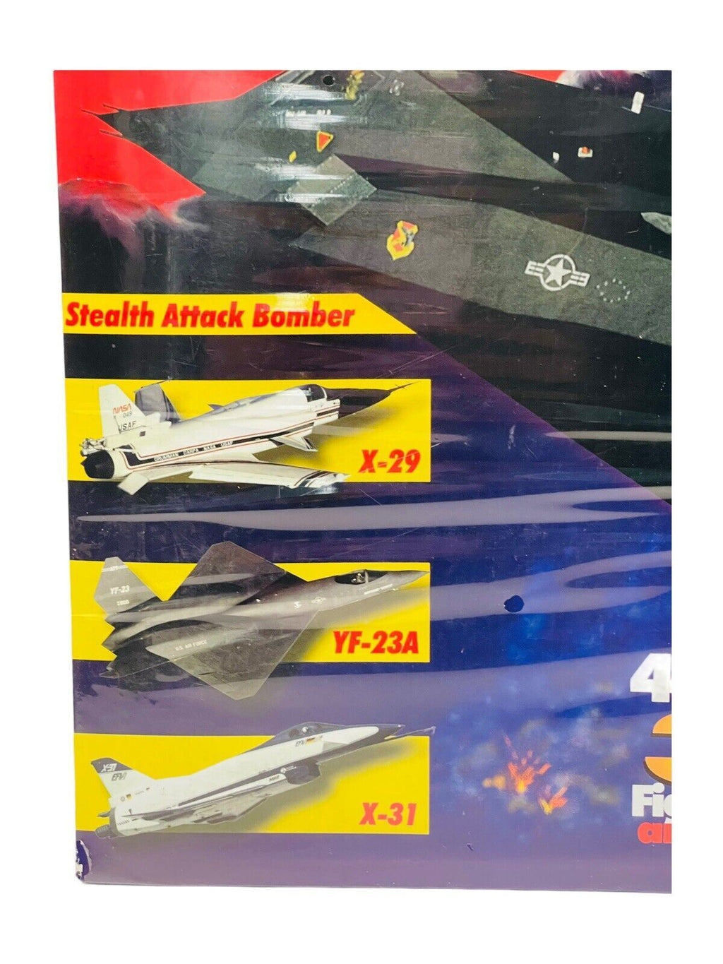 Lockheed Stealth AG - Fold N Fly Advanced Tactical Fighter Series 4 Jets & More