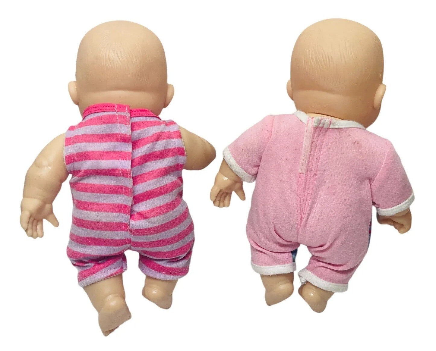 Girl Doll Anatomically Correct (Chubby Baby) 9" 946 TR-16, Lot Of 2 ~ PREOWNED