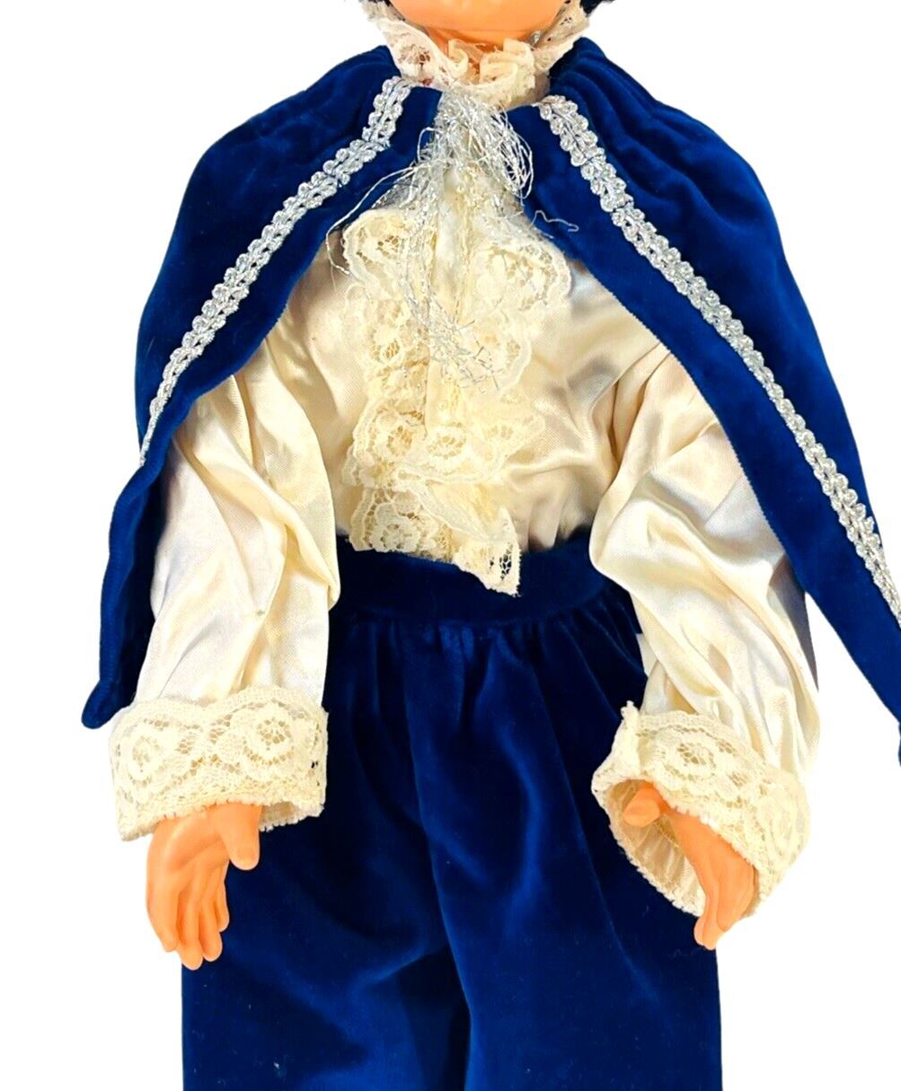VINTAGE BOY BLUE STYLE DOLL - 19” TALL X 6'' WIDE - WEIGH 1.8 LBS. SCHILDKROT