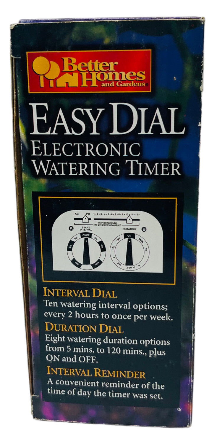 EASY DAIL ELECTRONIC WATERING TIMER 8DURATION~10INTERVAL, BETTER HOMES & GARDENS