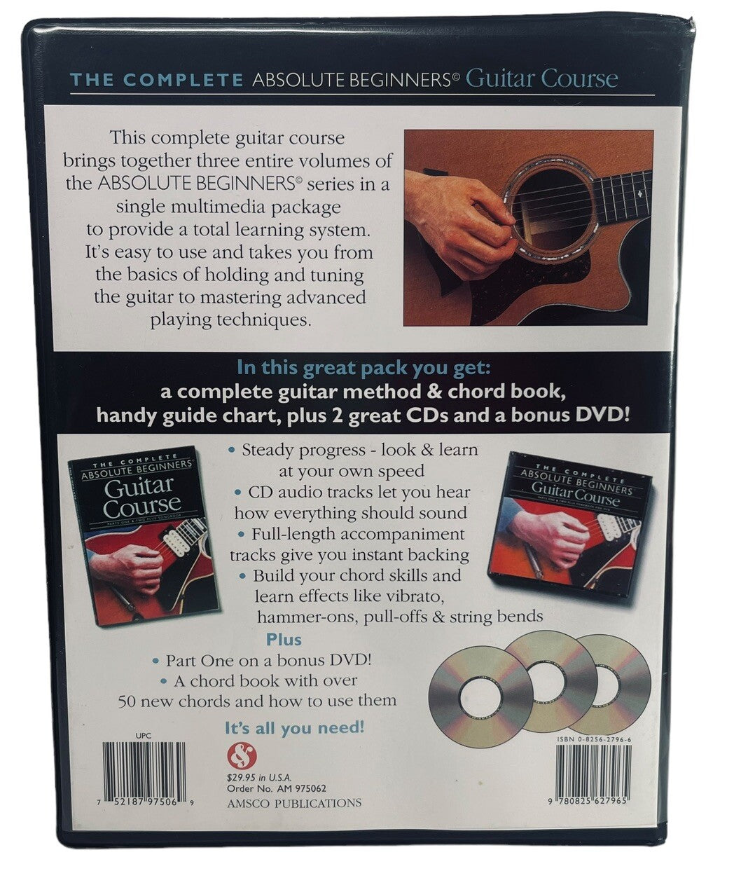 Guitar Course (2CDs & DVD) Complete Absolute Beginners EXCELLENT CONDITION