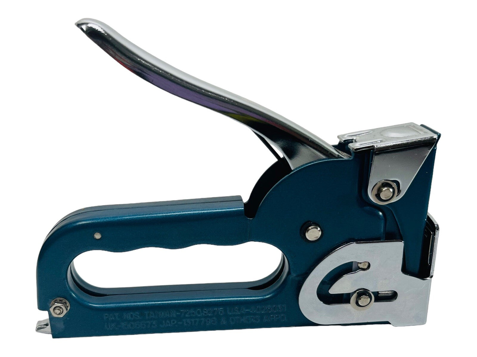 Heavy Duty Staple Gun Blue w/Original Spring - Vintage