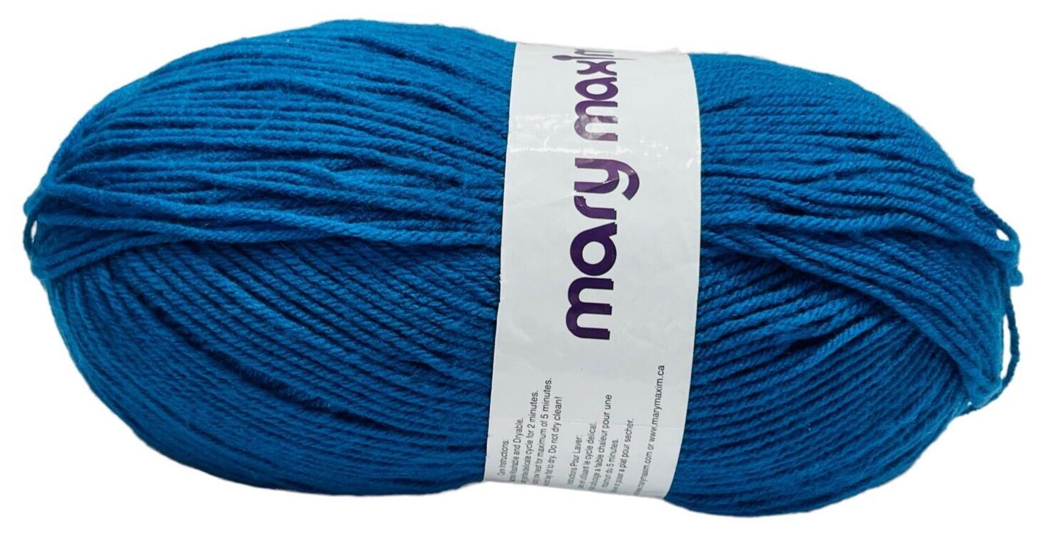 BIG BALL YARN STORM BLUE 45989-850Yards Worsted Wt-100% Acrylic - MARY MAXIM-NEW