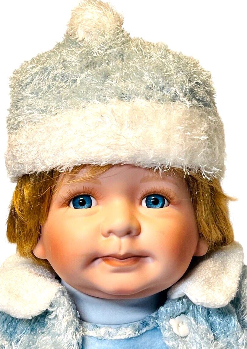 LIFELIKE Porcelain Boy Doll 20" Blonde Hair Wt. 3.7lbs) By: Cathay Collections