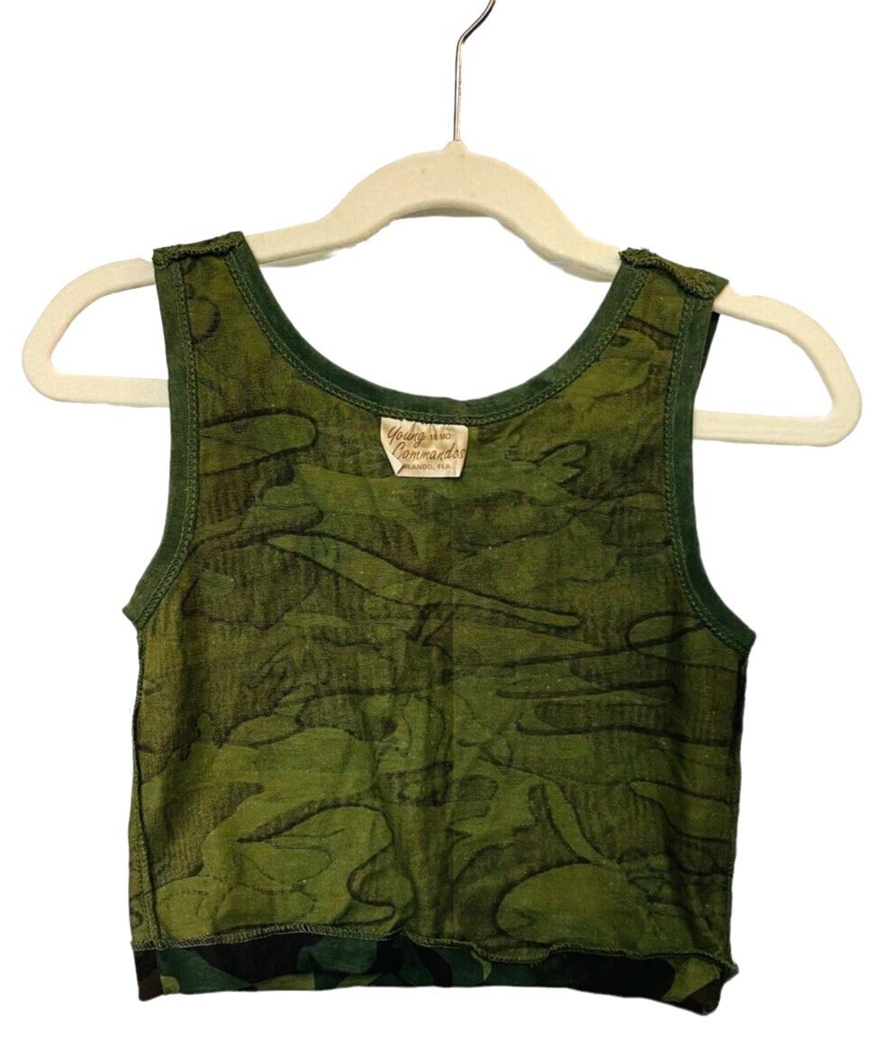 Toddler Camouflage Tank Top Size 18 Months by; Young Commandos, Made In USA~NEW