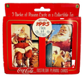 Collectible COCA-COLA Playing Cards-2 Decks w/Tin Can-Sealed, RARE 1994 ~ NEW.