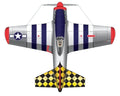 P-51 Mustang Kite 37-Inch-Wide with Handle Line and QuikClip Flying Aces X-Kites