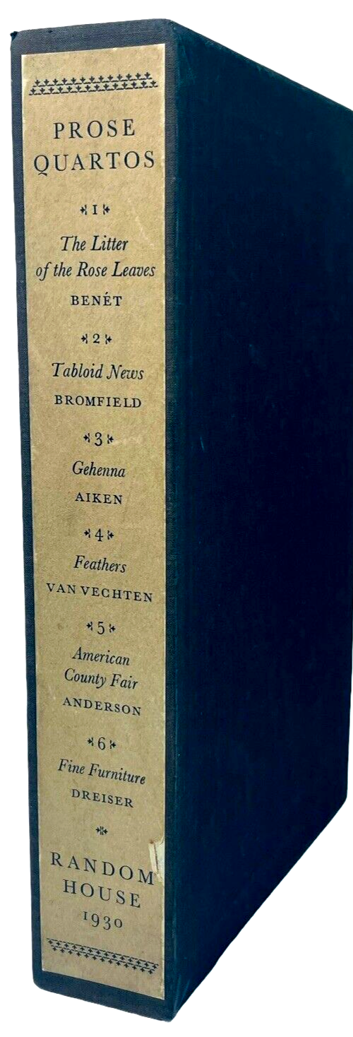 1930 PROSE QUARTOS New York, Book Set ~ Volume 1-6 Published by Random House