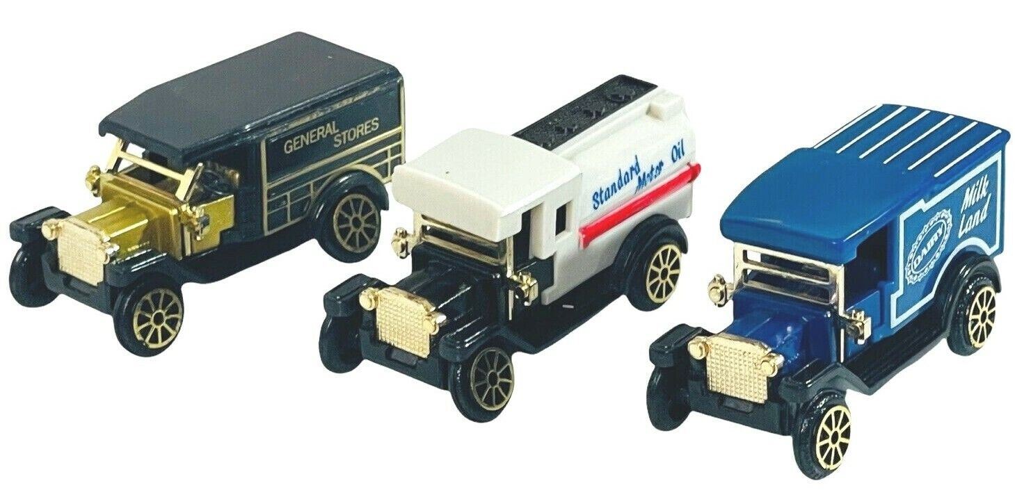 RARE Model Delivery Trucks w/Lifelike Sterling Wheel & Rubber Tires "3-Vintage".