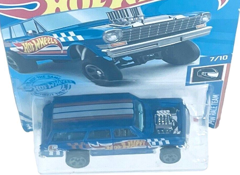 ‘64 NOVA WAGON GASSER 7/10 2022, #232/250 HW RACE TEAM Hot Wheels - BRAND NEW