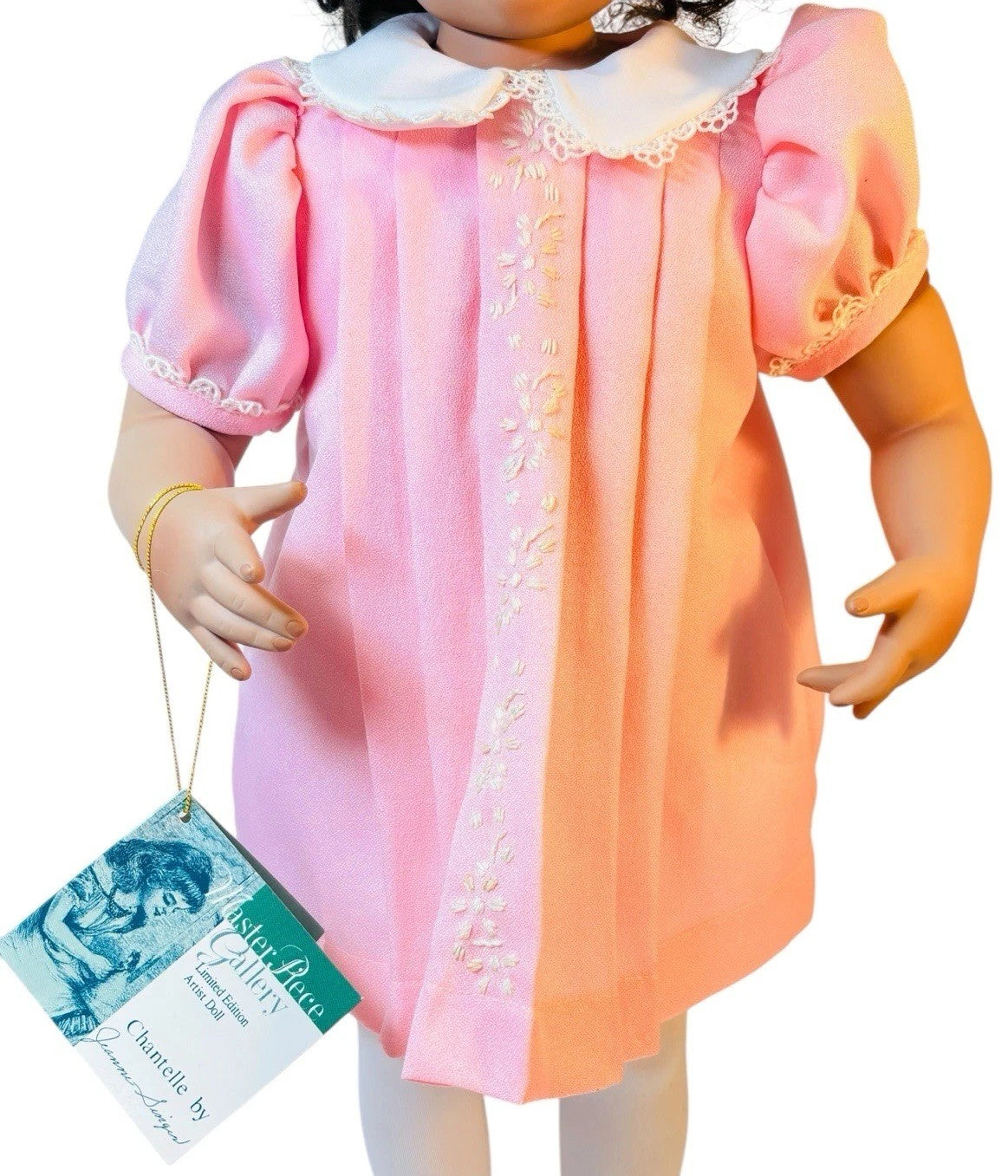 Master Piece Gallery Porcelain Doll 22” CHANTELLE By Jeanne Singer W/Wrist Tag