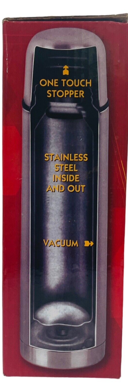 THERMOS 12oz VACUUM BOTTLE~ Lunch Size Stainless Steel, for HOT & COLD-MAXAM®
