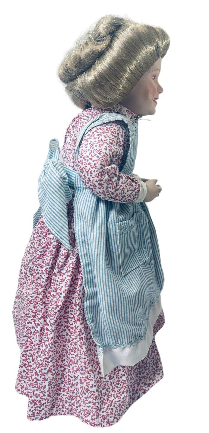 Danbury Mint J Belle Porcelain Doll "Is It Sweet Enough" Grandma in Apron 14"