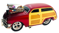 1950 FORD WOODY LIQUID RED MUSCLE MACH. 1:18 SCALE