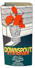 Downspout Aluminum Strainer Gutter Guard 6-Pack, Expandable, By: Gutter World