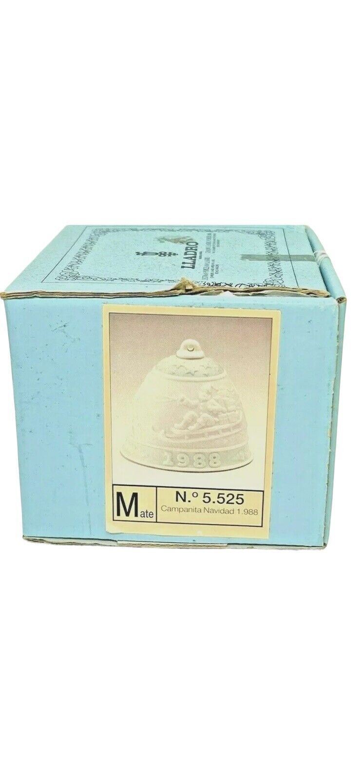 1992 LLADRO MATE PORCELAIN BELL FIGURINES #5.458 Campanita Navdad-LOT OF 2-MINT