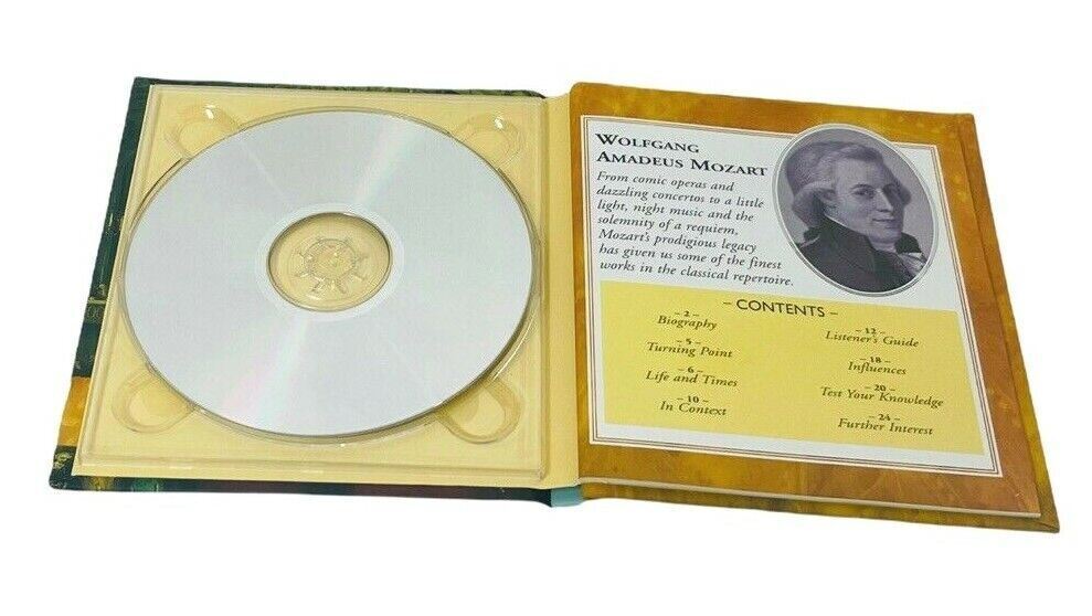 CLASSIC COMPOSERS MOZART, DEBUSSY, & GERSHWIN CDS, w/24 PAGE BOOKLET, LOT of 3.