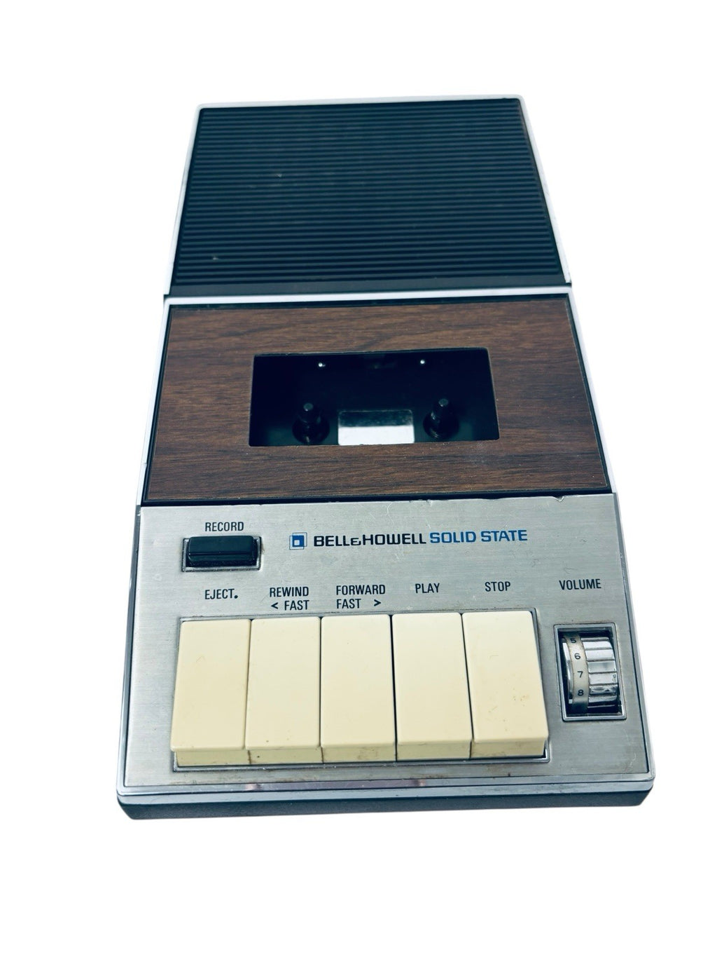 BELLE HOWELL CASSETTE RECORDER MODEL 294 D w/COVER CARRYING CASE TESTED/WORKS