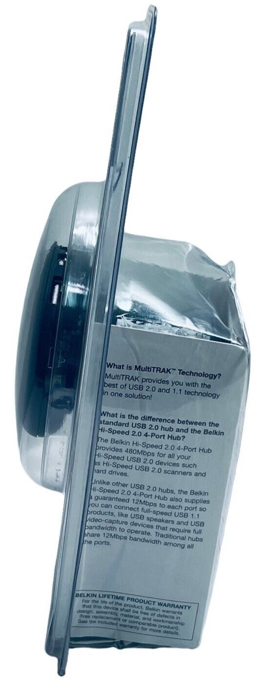 USB 2.04 Port Hub High Speed F5U234V Compatible w/Windows® 98 SE-2000 XP, Belkin