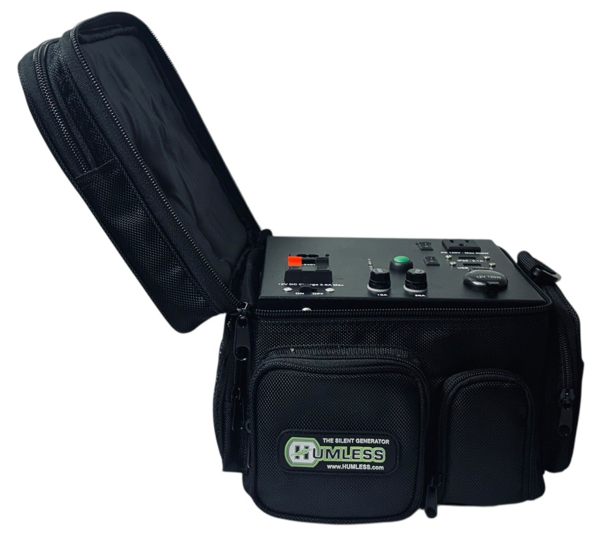 Humless Generator Model: RRLI110 With Connector Cords & Carrying Bag. NOT TESTED