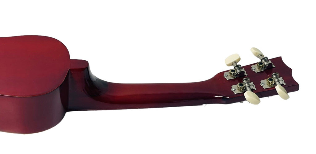 UKULELE with LANIKIA CO-UT DIGITAL TUNER & ACCESSIORIES - OAK & RED WOOD.