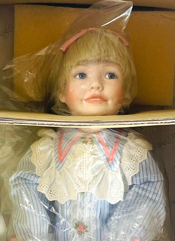 1991 The Hamilton Collection "REBECCA" 13.5" Porcelain Doll by Jennifer Esteban.