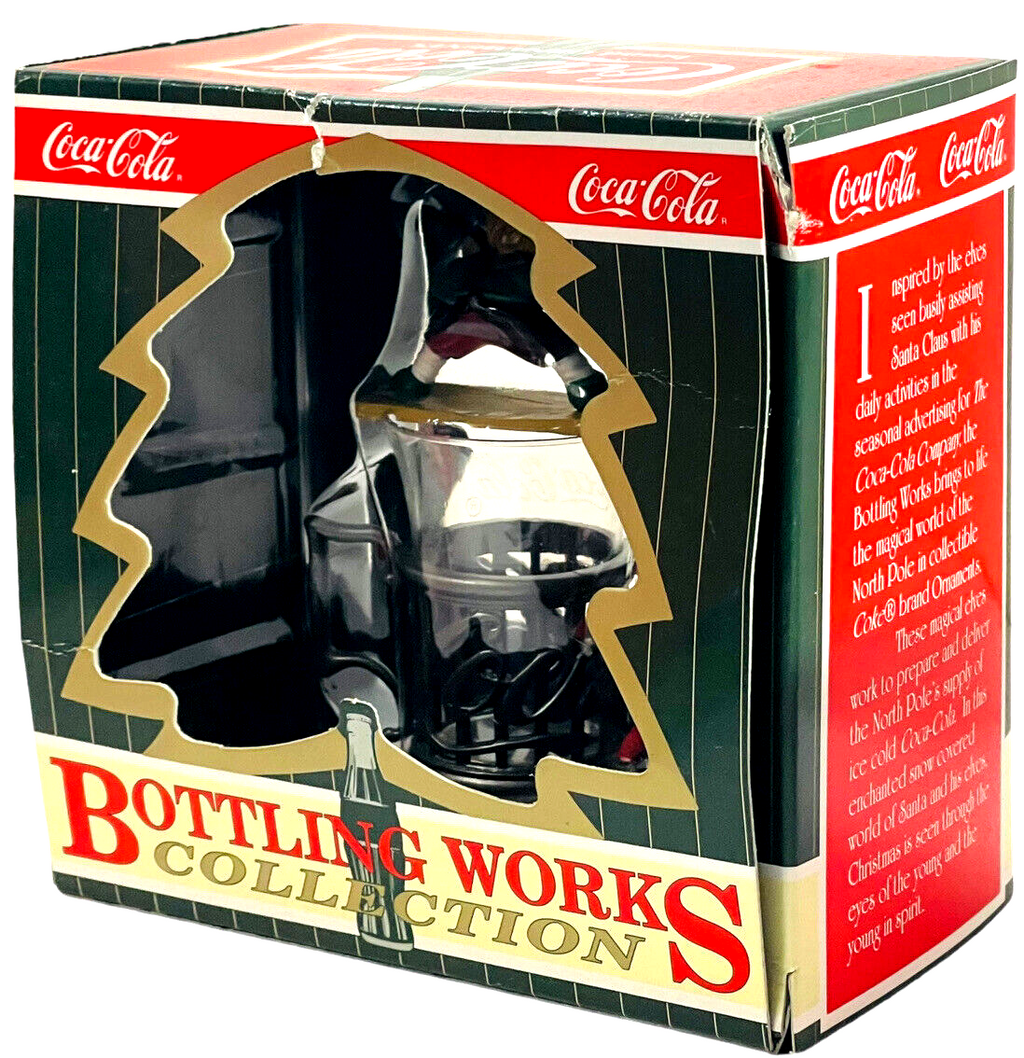 COLA-Coca Cola BOTTLING WORKS ELVES WORK TO DELIVER NORTHPOLE Ornament