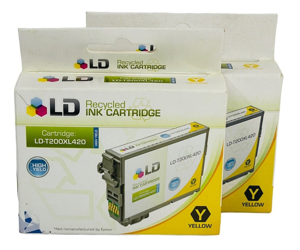 NEW LD Yellow Ink Cartridge LD-T200XL420 for ESPON PRINTERS ~ FACTORY SEALED