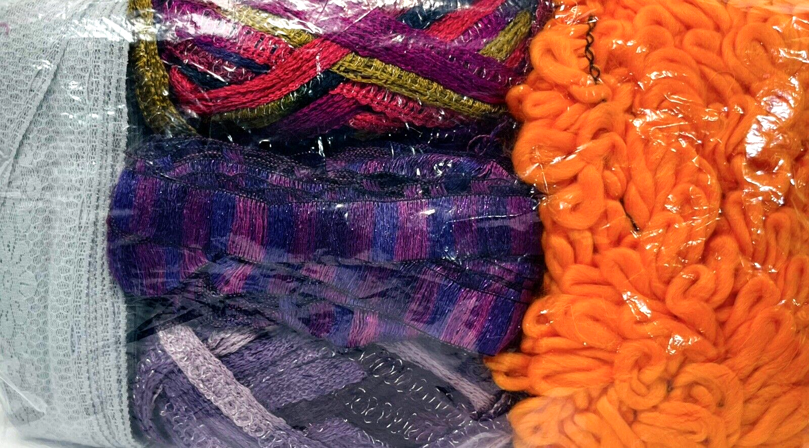 100% Mix Fibers Yarn Make 5-Scarves Net Weight 16 Oz. Fashion Pack