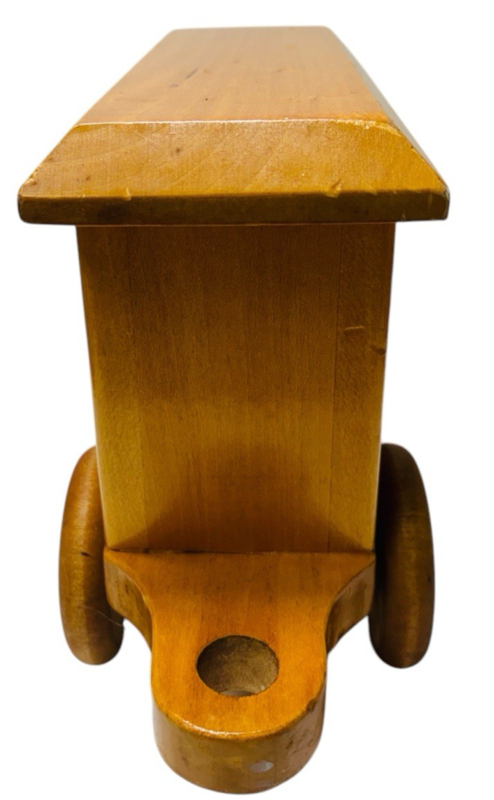 AFD Large HANDMADE OAK WOODEN TRAIN CAR!